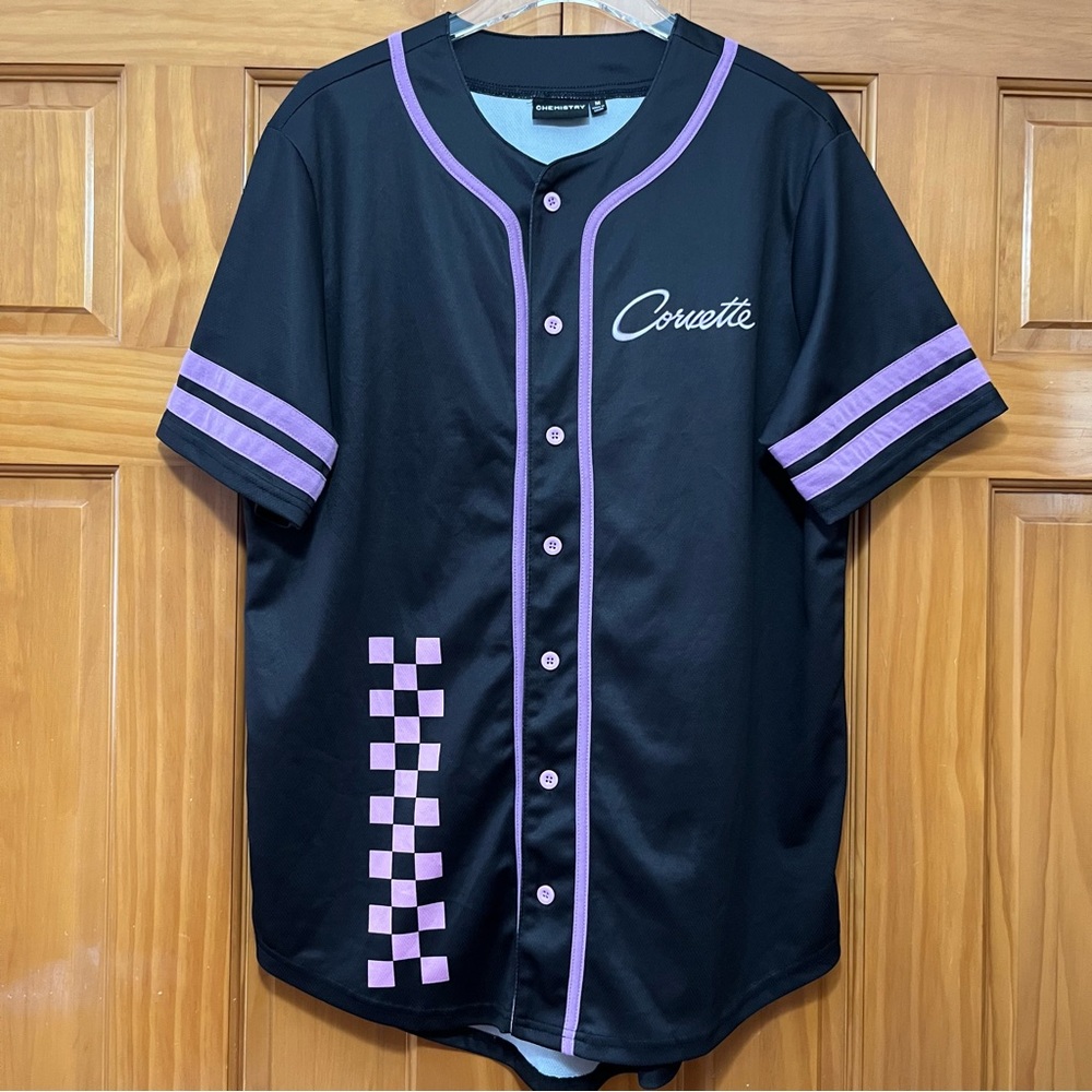 Chemistry Corvette Black and Purple Men's Shirt